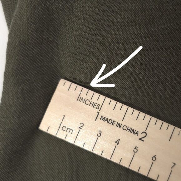 ZARA Jumpsuit MEDIUM Olive Green Utility Button Front V Neck Lyocell 3564/064 - Picture 6 of 12